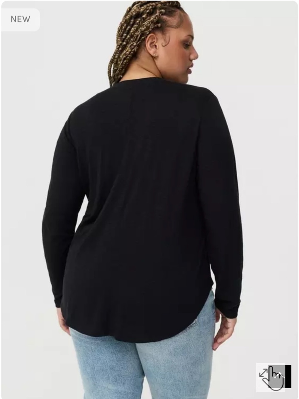 Torrid Vintage V-Neck Top - Picture 3 of 9